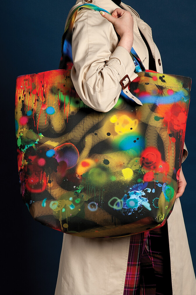 Graffiti All Over Shopper Bag / image 4