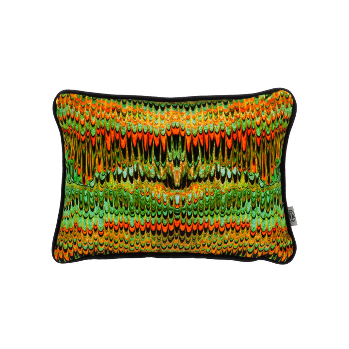 Nonpareil Green & Orange Cushion / image 1